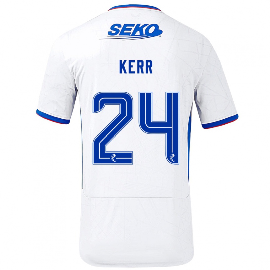 Vyrai Samantha Mary Kerr #24 Balta Mėlyna Išvykos Marškinėliai 2024/25 T-Shirt