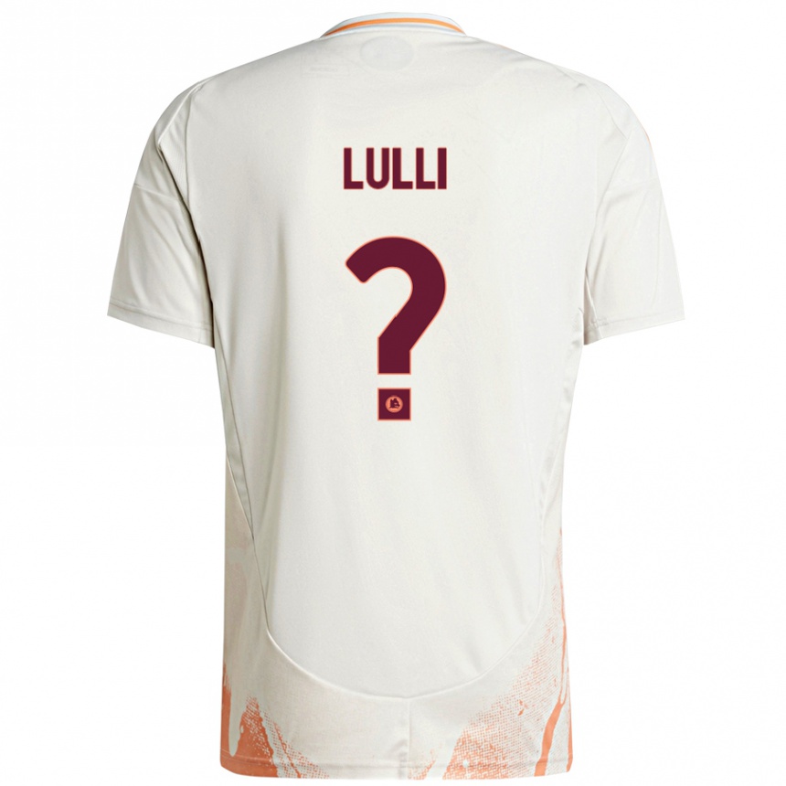 Vyrai Emanuele Lulli #0 Kreminė Balta Oranžinė Išvykos Marškinėliai 2024/25 T-Shirt