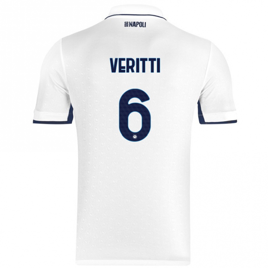 Vyrai Federica Veritti #6 Balta Karališka Mėlyna Išvykos Marškinėliai 2024/25 T-Shirt