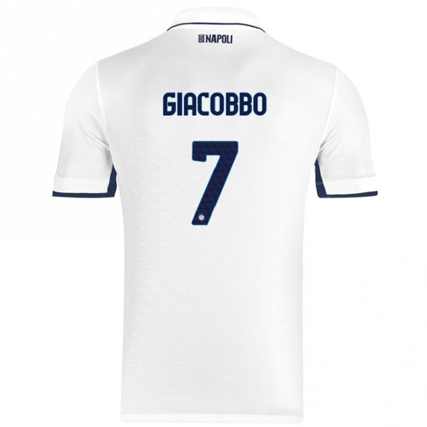 Vyrai Giulia Giacobbo #7 Balta Karališka Mėlyna Išvykos Marškinėliai 2024/25 T-Shirt