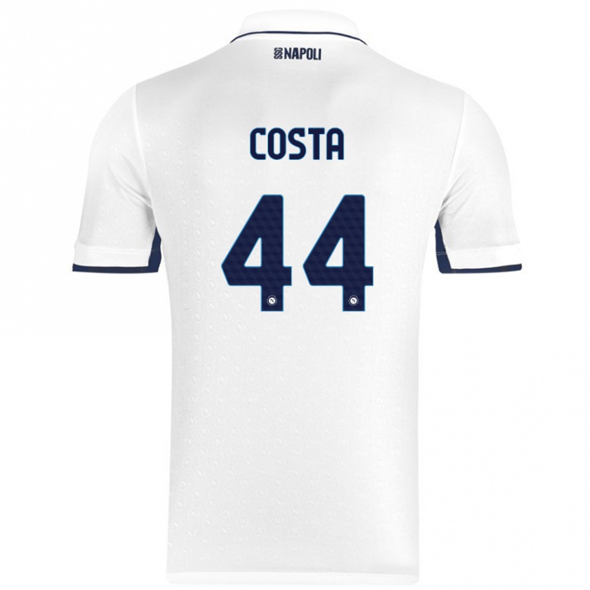 Vyrai Filippo Costa #44 Balta Karališka Mėlyna Išvykos Marškinėliai 2024/25 T-Shirt