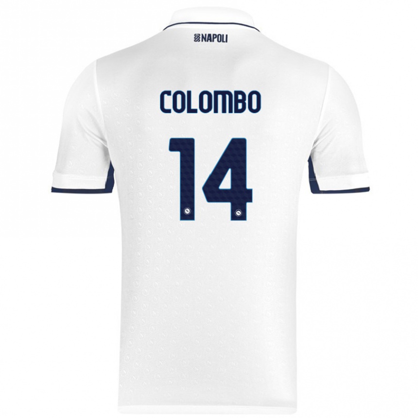 Vyrai Sofia Colombo #14 Balta Karališka Mėlyna Išvykos Marškinėliai 2024/25 T-Shirt