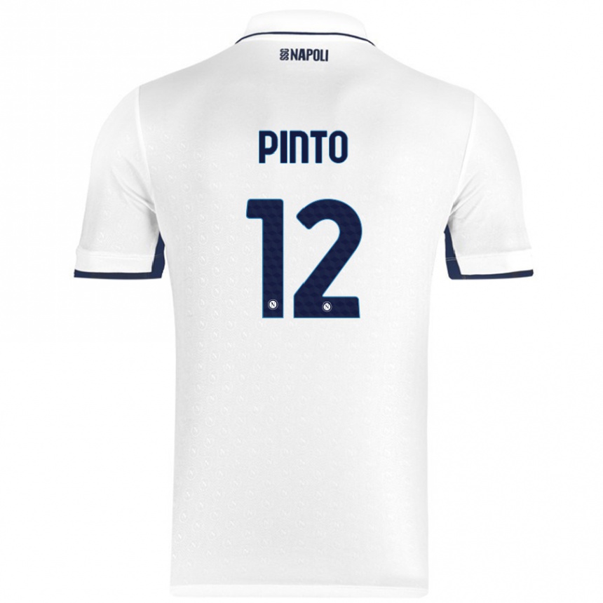 Vyrai Ciro Pinto #12 Balta Karališka Mėlyna Išvykos Marškinėliai 2024/25 T-Shirt