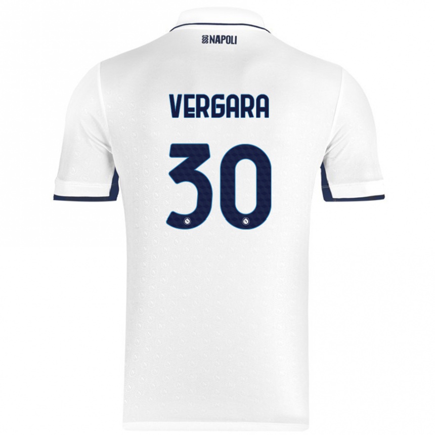 Vyrai Antonio Vergara #30 Balta Karališka Mėlyna Išvykos Marškinėliai 2024/25 T-Shirt