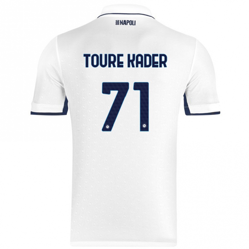 Vyrai Aziz Toure Kader #71 Balta Karališka Mėlyna Išvykos Marškinėliai 2024/25 T-Shirt