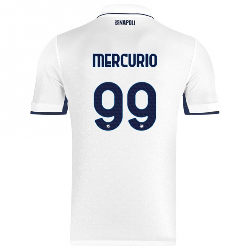 Vyrai Giovanni Mercurio #99 Balta Karališka Mėlyna Išvykos Marškinėliai 2024/25 T-Shirt