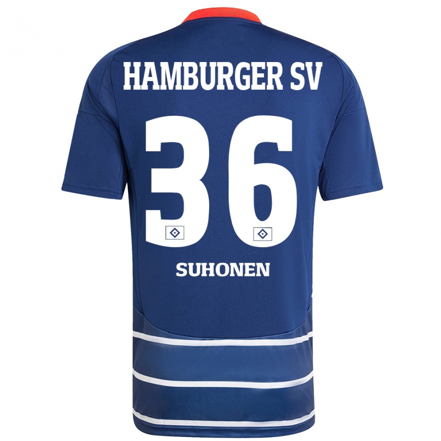 Vyrai Anssi Suhonen #36 Tamsiai Mėlyna Išvykos Marškinėliai 2024/25 T-Shirt