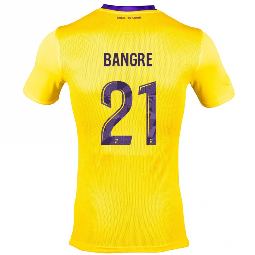 Vyrai Mamady Bangré #21 Geltona Violetinė Išvykos Marškinėliai 2024/25 T-Shirt