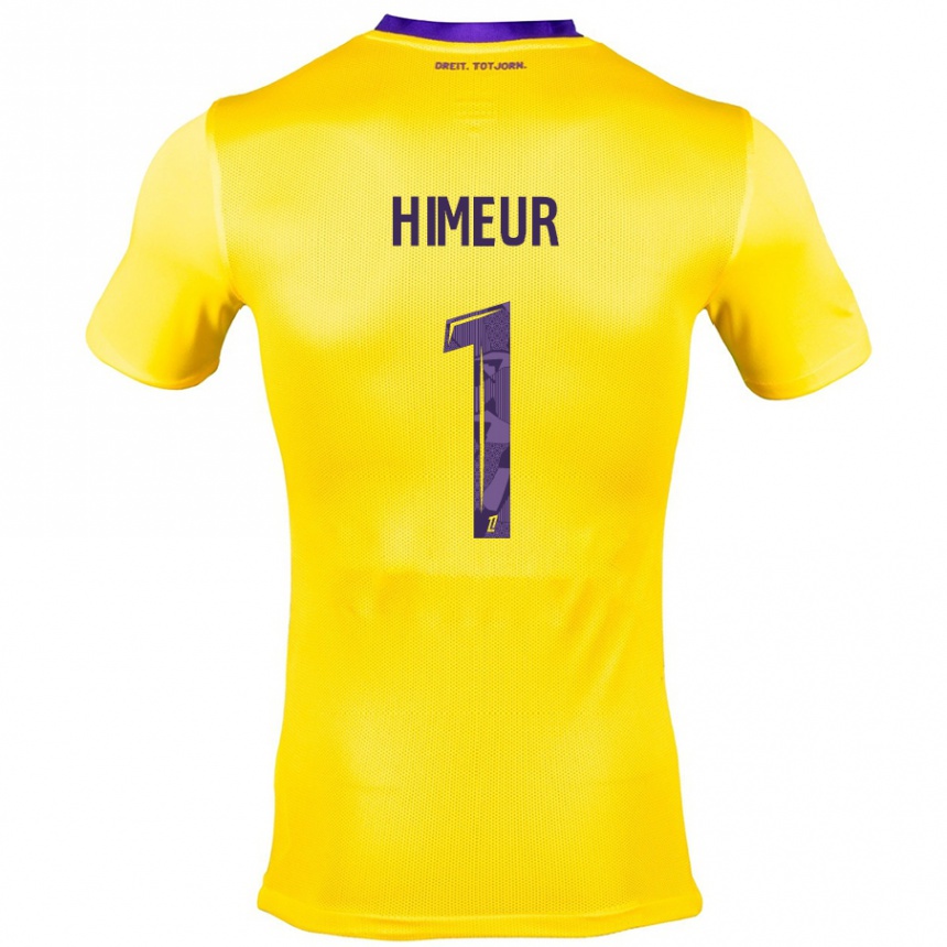 Vyrai Thomas Himeur #1 Geltona Violetinė Išvykos Marškinėliai 2024/25 T-Shirt