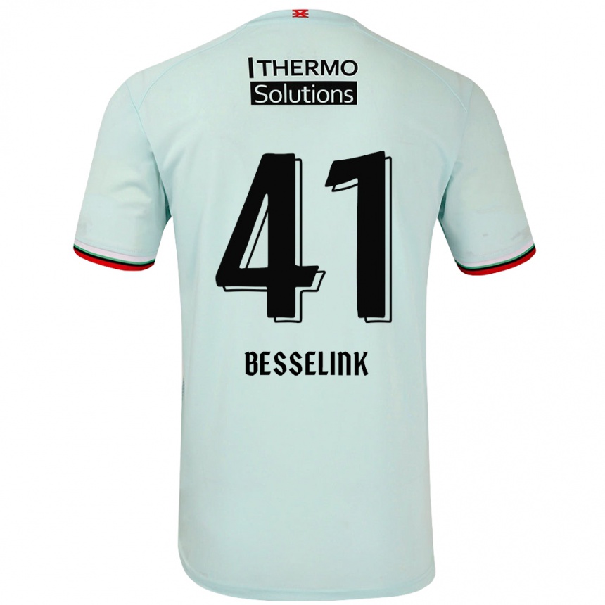 Vyrai Gijs Besselink #41 Šviesiai Žalia Išvykos Marškinėliai 2024/25 T-Shirt