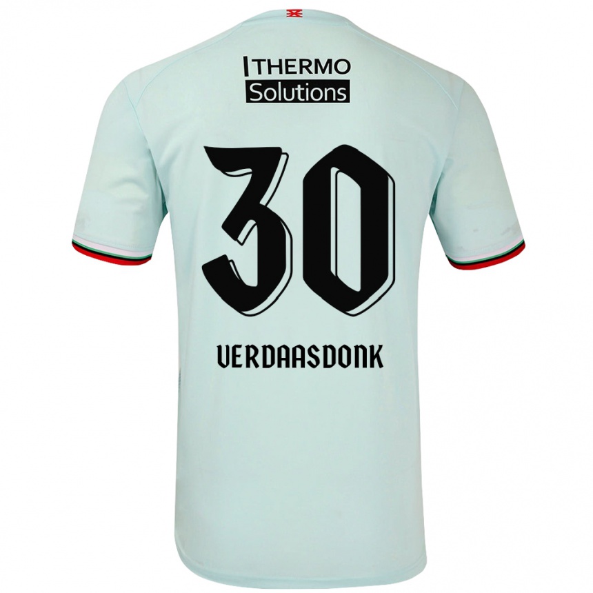 Vyrai Suus Verdaasdonk #30 Šviesiai Žalia Išvykos Marškinėliai 2024/25 T-Shirt