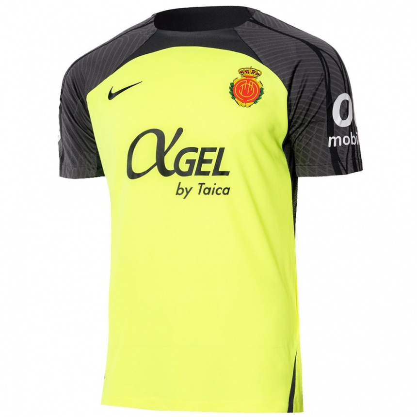 Vyrai Raúl Alarcón #0 Fluorescencinė Žalia Juoda Išvykos Marškinėliai 2024/25 T-Shirt