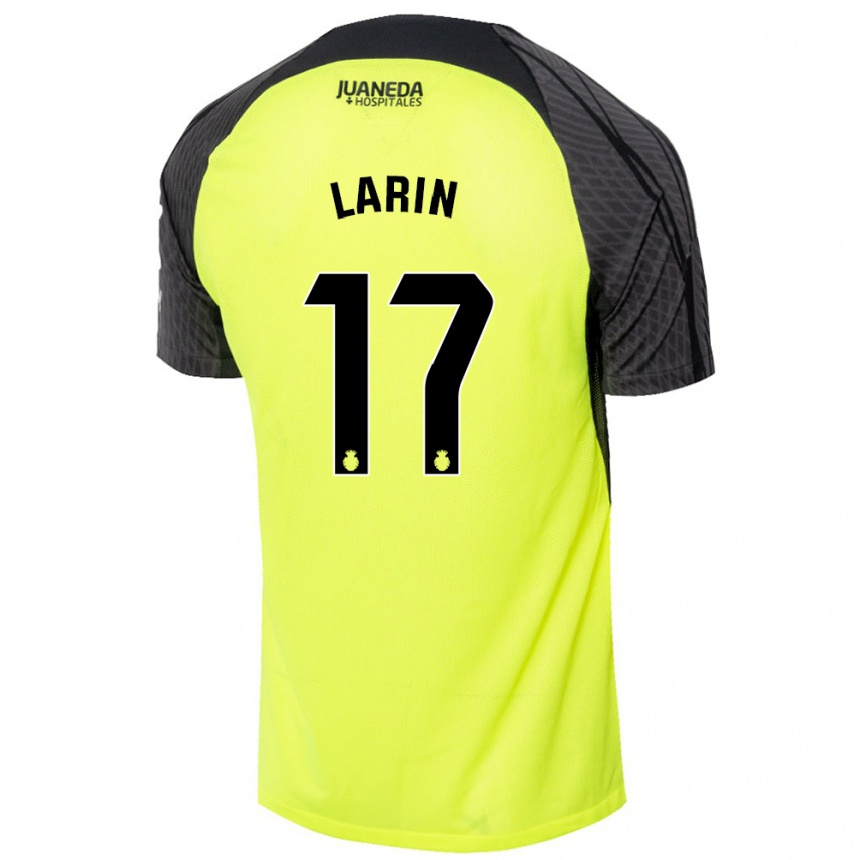 Vyrai Cyle Larin #17 Fluorescencinė Žalia Juoda Išvykos Marškinėliai 2024/25 T-Shirt