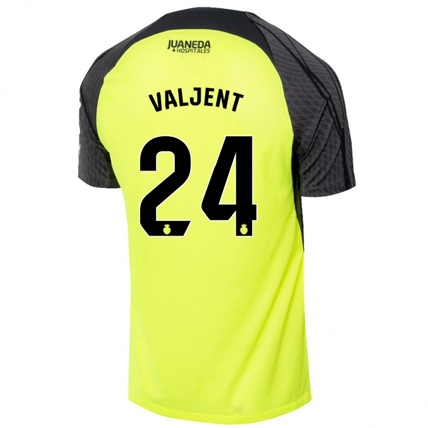 Vyrai Martin Valjent #24 Fluorescencinė Žalia Juoda Išvykos Marškinėliai 2024/25 T-Shirt