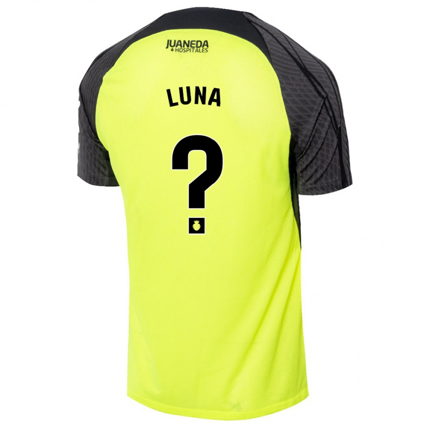 Vyrai Daniel Luna #0 Fluorescencinė Žalia Juoda Išvykos Marškinėliai 2024/25 T-Shirt