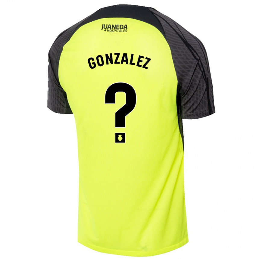 Vyrai Adrià González #0 Fluorescencinė Žalia Juoda Išvykos Marškinėliai 2024/25 T-Shirt