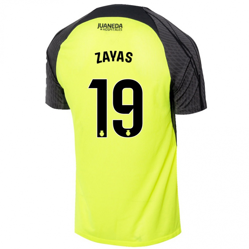 Vyrai Yosmel Zayas #19 Fluorescencinė Žalia Juoda Išvykos Marškinėliai 2024/25 T-Shirt