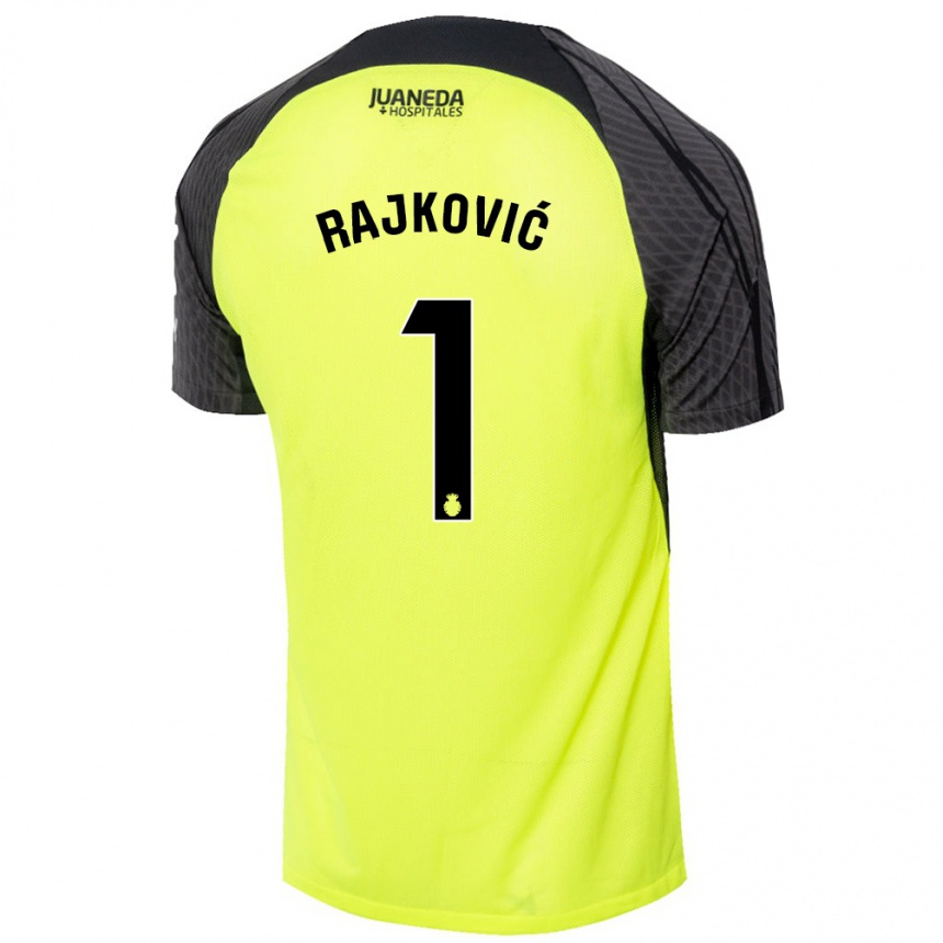 Vyrai Predrag Rajkovic #1 Fluorescencinė Žalia Juoda Išvykos Marškinėliai 2024/25 T-Shirt