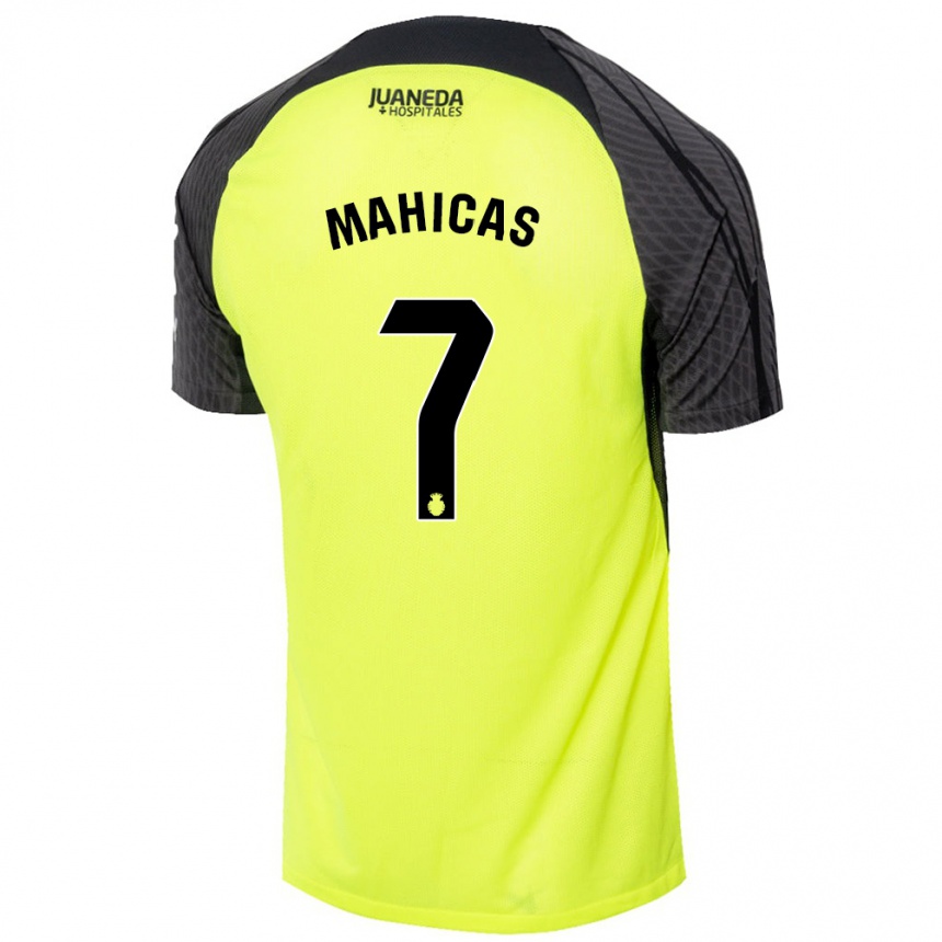 Vyrai Julián Mahicas #7 Fluorescencinė Žalia Juoda Išvykos Marškinėliai 2024/25 T-Shirt