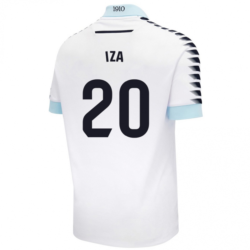 Vyrai Iza Carcelén #20 Balta Mėlyna Išvykos Marškinėliai 2024/25 T-Shirt