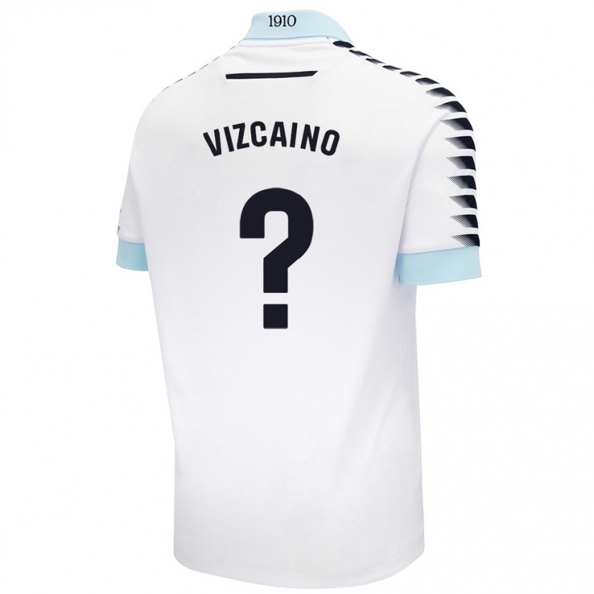 Vyrai Nacho Vizcaíno #0 Balta Mėlyna Išvykos Marškinėliai 2024/25 T-Shirt