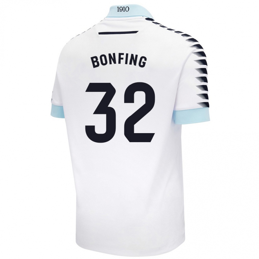 Vyrai Boubacar Bonfing #32 Balta Mėlyna Išvykos Marškinėliai 2024/25 T-Shirt