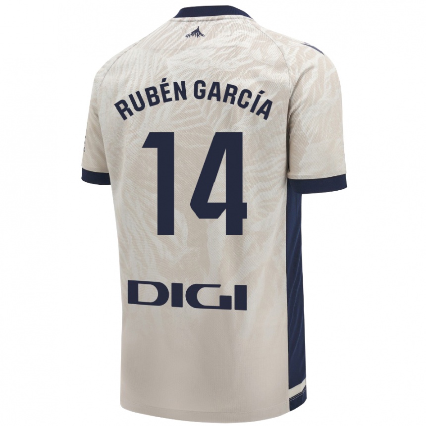 Vyrai Rubén García #14 Šviesiai Pilka Išvykos Marškinėliai 2024/25 T-Shirt