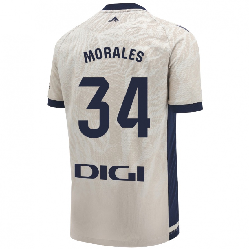 Vyrai Anai Morales #34 Šviesiai Pilka Išvykos Marškinėliai 2024/25 T-Shirt