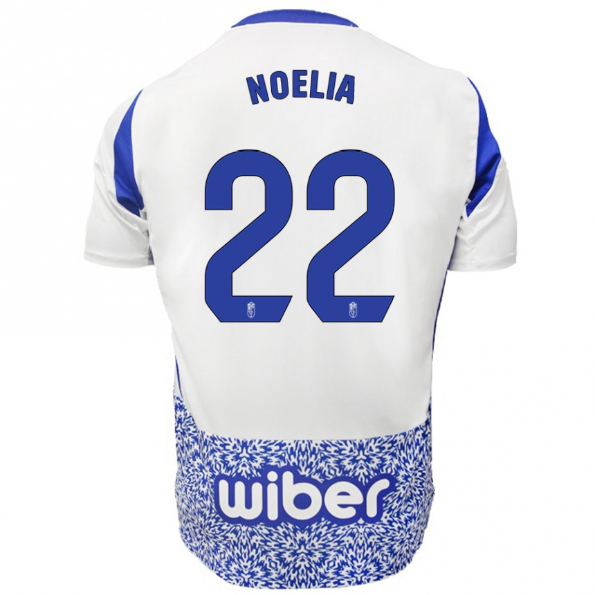 Vyrai Noelia Salas Mullens #22 Balta Mėlyna Išvykos Marškinėliai 2024/25 T-Shirt