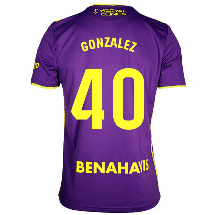 Vyrai Carol González #40 Violetinė Geltona Išvykos Marškinėliai 2024/25 T-Shirt