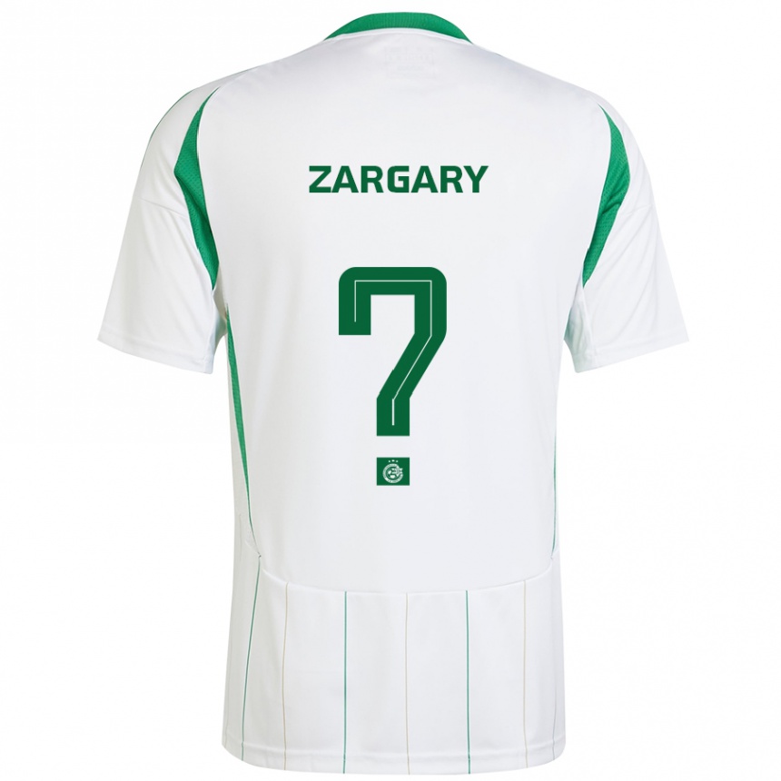 Vyrai Aviel Zargary #0 Balta Žalia Išvykos Marškinėliai 2024/25 T-Shirt