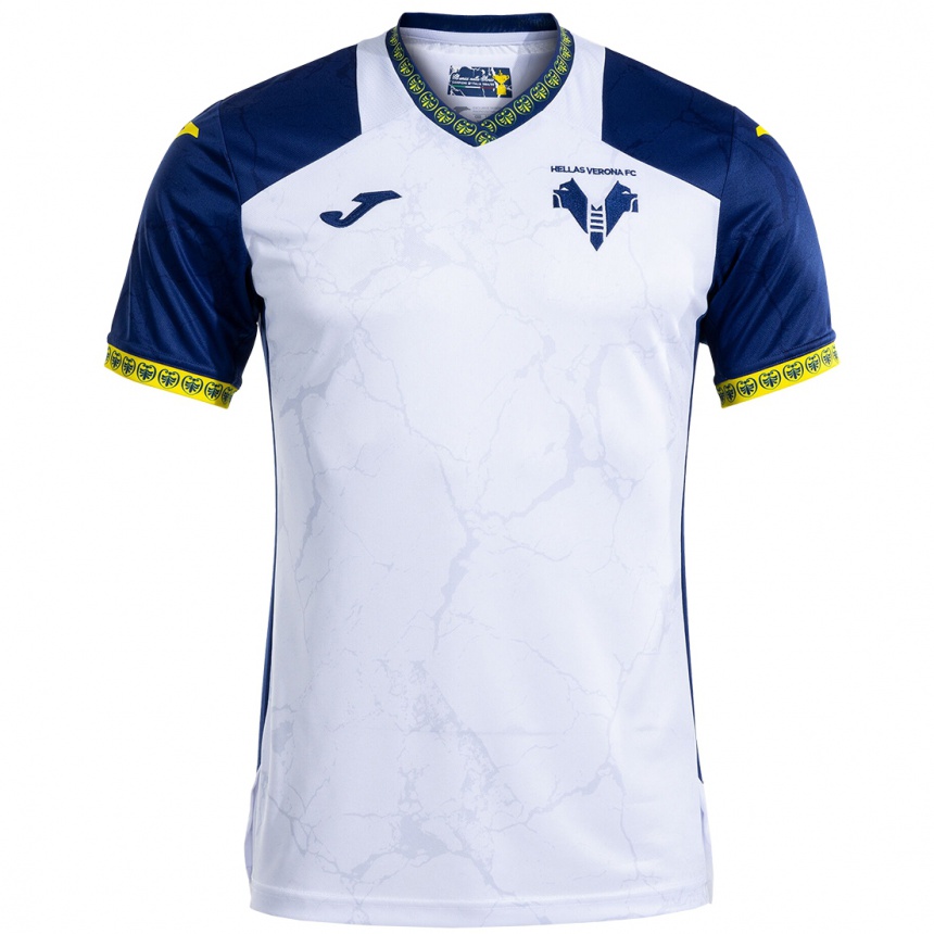 Vyrai Davide De Battisti #19 Balta Mėlyna Išvykos Marškinėliai 2024/25 T-Shirt