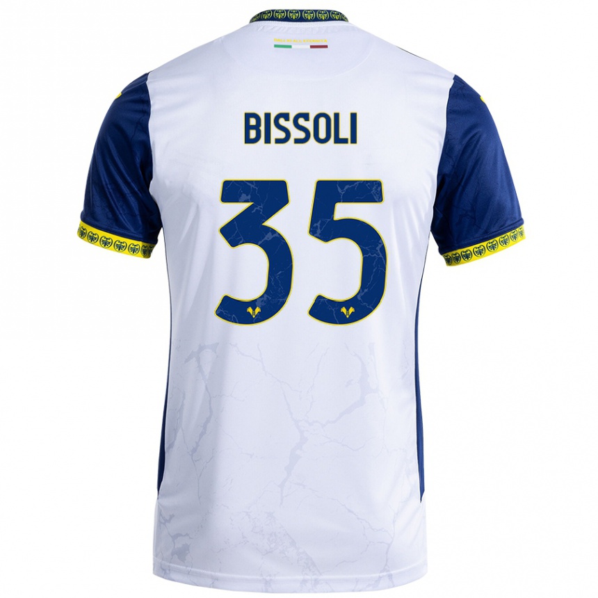 Vyrai Noemí Bissoli #35 Balta Mėlyna Išvykos Marškinėliai 2024/25 T-Shirt