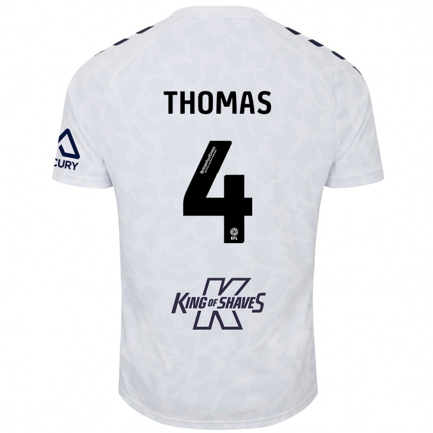 Vyrai Bobby Thomas #4 Baltas Išvykos Marškinėliai 2024/25 T-Shirt