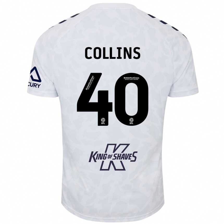 Vyrai Brad Collins #40 Baltas Išvykos Marškinėliai 2024/25 T-Shirt