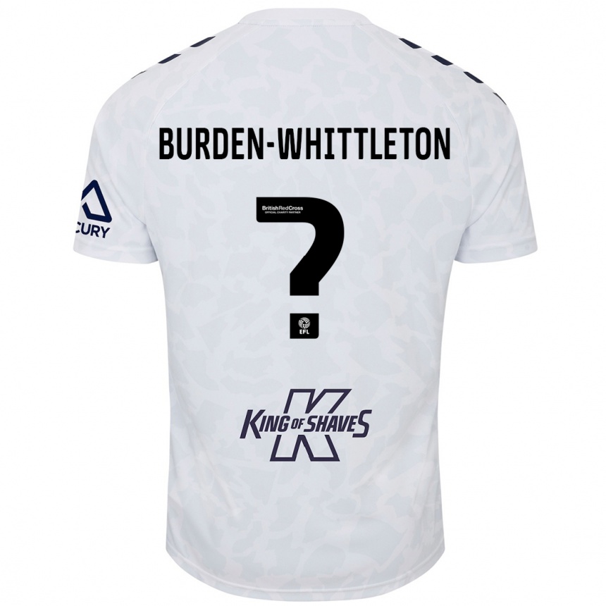 Vyrai Charlie Burden-Whittleton #0 Baltas Išvykos Marškinėliai 2024/25 T-Shirt