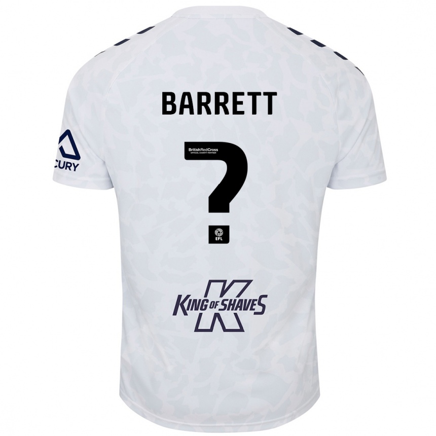 Vyrai Marlow Barrett #0 Baltas Išvykos Marškinėliai 2024/25 T-Shirt