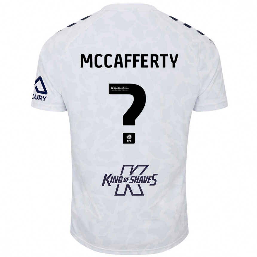 Vyrai Lewys Mccafferty #0 Baltas Išvykos Marškinėliai 2024/25 T-Shirt