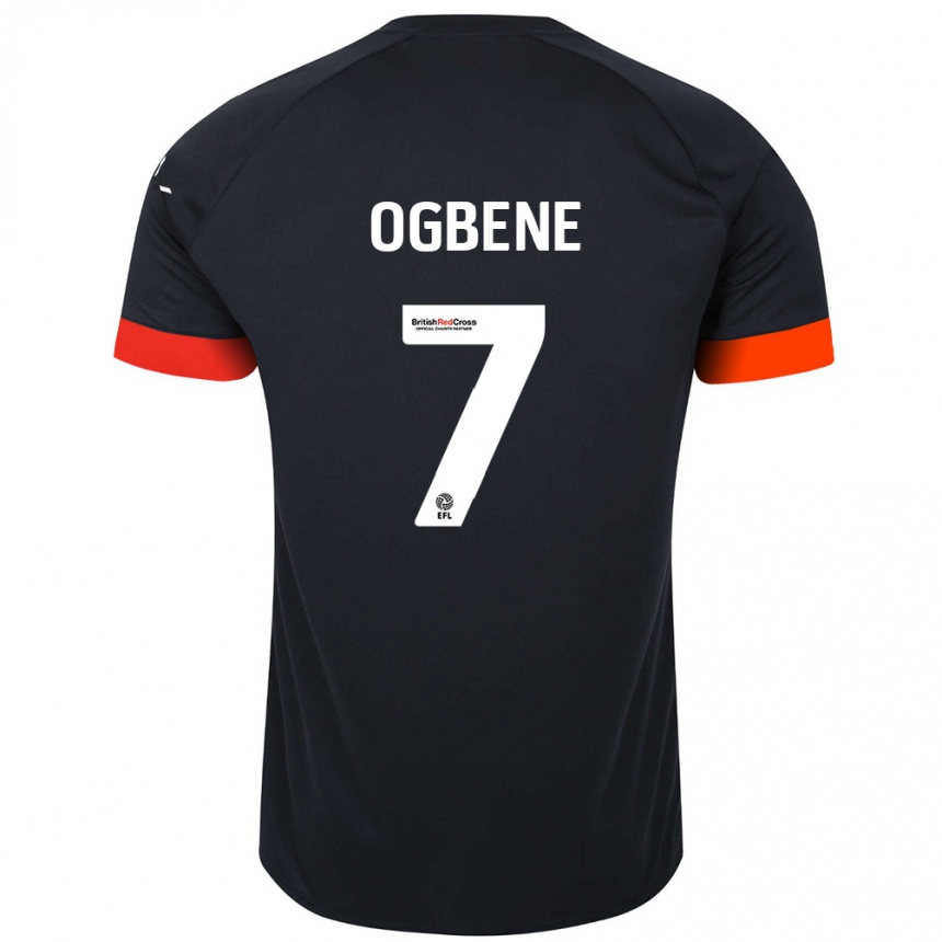 Vyrai Chiedozie Ogbene #7 Juoda Oranžinė Išvykos Marškinėliai 2024/25 T-Shirt