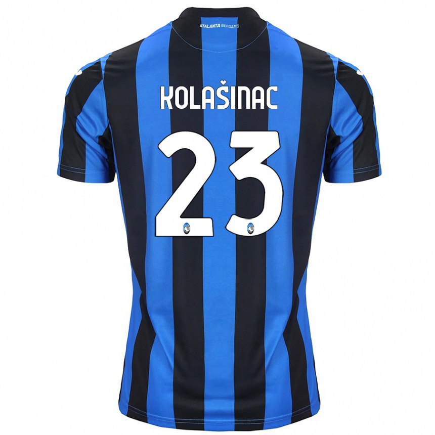 Moteriškas Sead Kolasinac #23 Mėlyna Juoda Namų Marškinėliai 2024/25 T-Shirt