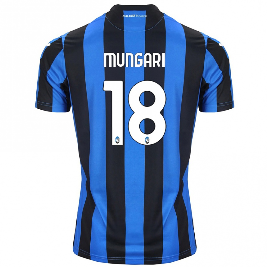 Moteriškas Giuseppe Mungari #18 Mėlyna Juoda Namų Marškinėliai 2024/25 T-Shirt