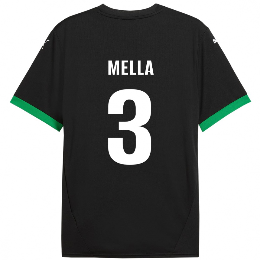 Moteriškas Sara Mella #3 Juoda Tamsiai Žalia Namų Marškinėliai 2024/25 T-Shirt