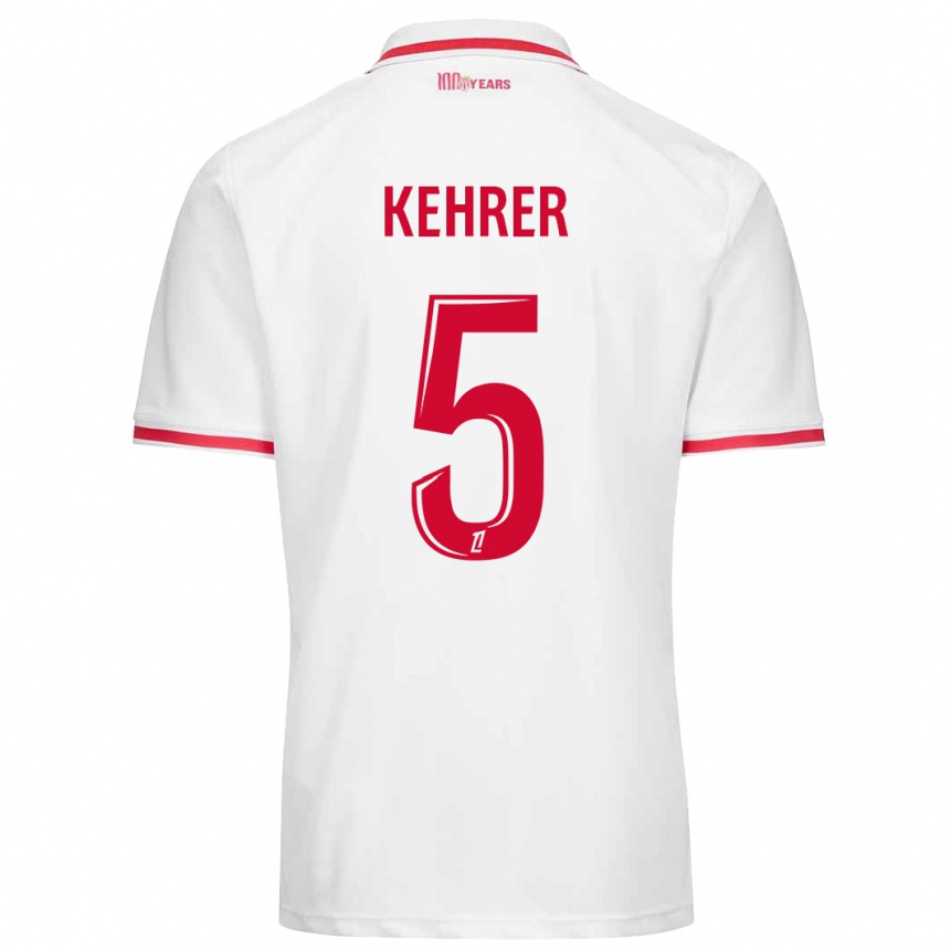 Moteriškas Thilo Kehrer #5 Balta Raudona Namų Marškinėliai 2024/25 T-Shirt