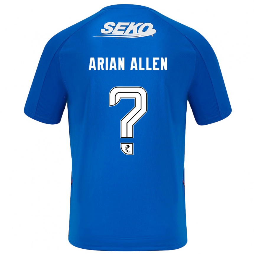 Moteriškas Arian Allen #0 Tamsiai Mėlyna Namų Marškinėliai 2024/25 T-Shirt