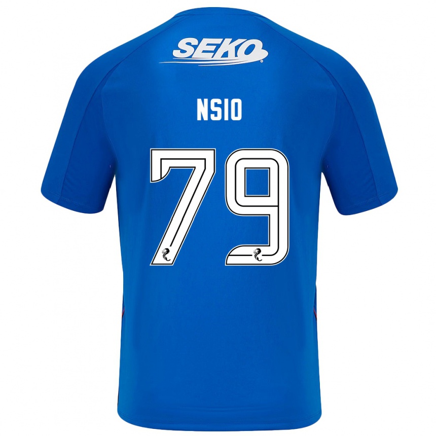 Moteriškas Paul Nsio #79 Tamsiai Mėlyna Namų Marškinėliai 2024/25 T-Shirt