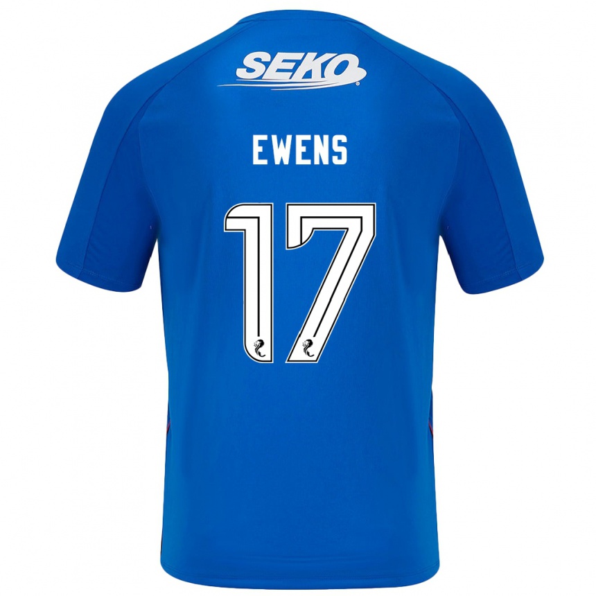 Moteriškas Sarah Ewens #17 Tamsiai Mėlyna Namų Marškinėliai 2024/25 T-Shirt