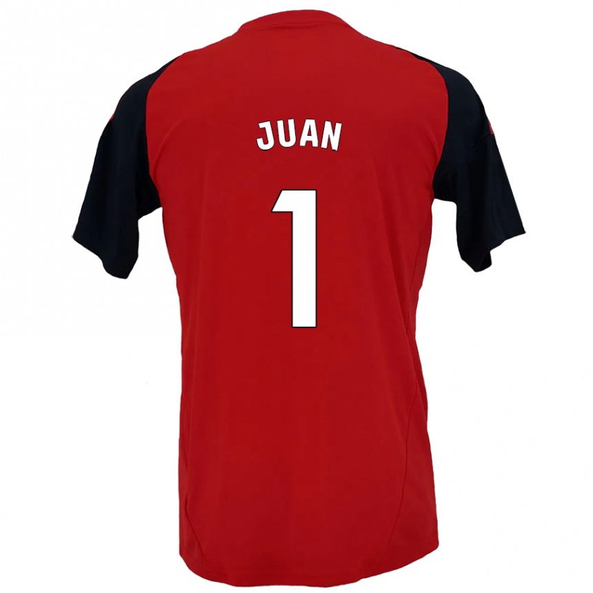 Moteriškas Ramón Juan #1 Raudona Juoda Namų Marškinėliai 2024/25 T-Shirt