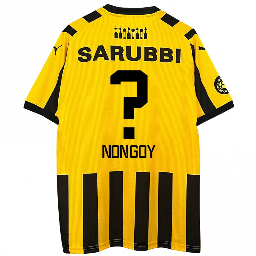 Moteriškas Pablo Nongoy #0 Geltona Juoda Namų Marškinėliai 2024/25 T-Shirt