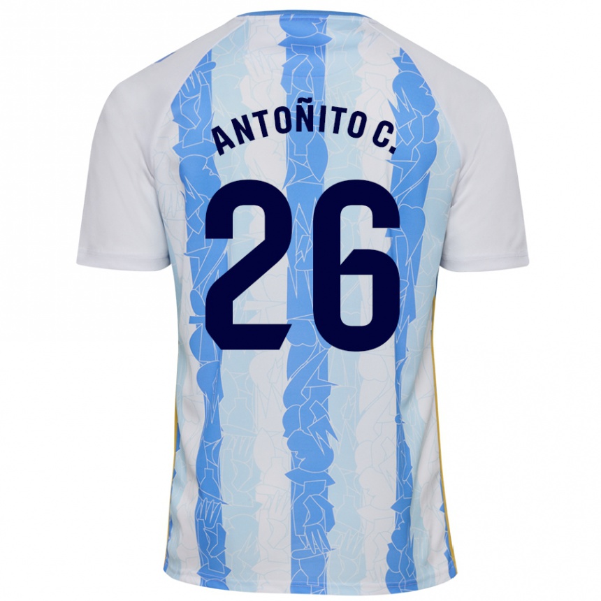 Moteriškas Antonio Cordero #26 Balta Mėlyna Namų Marškinėliai 2024/25 T-Shirt