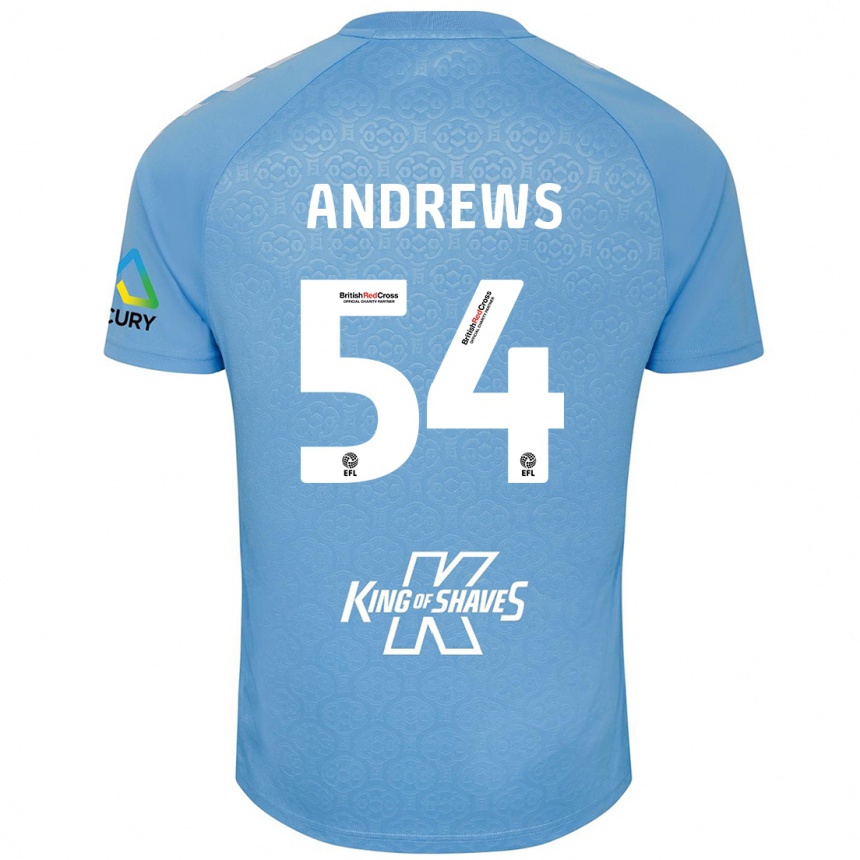 Moteriškas Kai Andrews #54 Mėlyna Balta Namų Marškinėliai 2024/25 T-Shirt